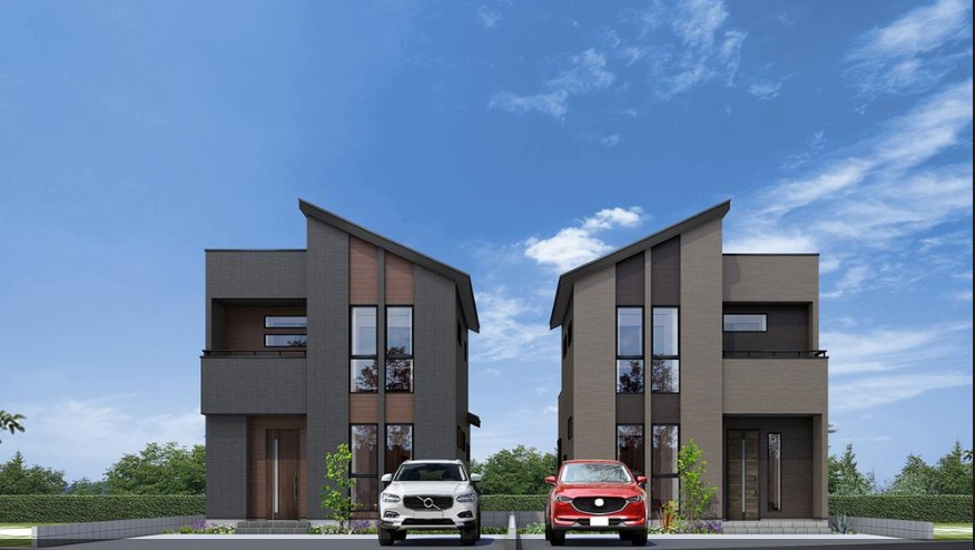 秦南町１丁目　新築戸建　１号地の完成予想図