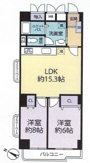 【間取り】 | 桃山台レックスマンション