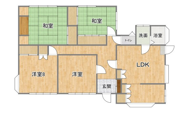 西宇部北の間取り