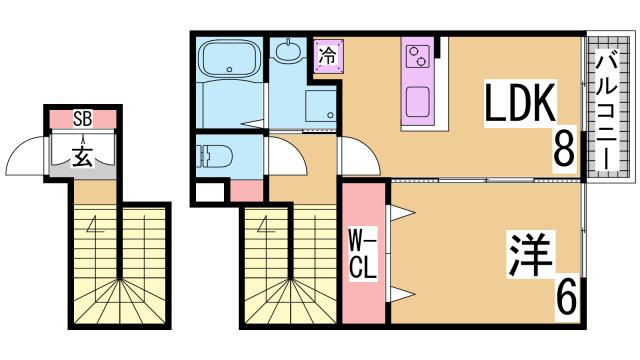 パルティール妙法寺の間取り