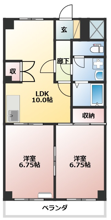 カーサ伊藤の間取り