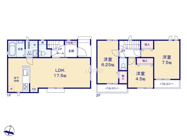 【間取り】 | 新築戸建／ふじみ野市上ノ原１丁目（全3棟）