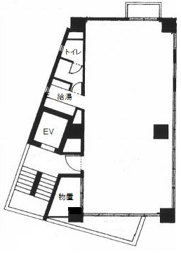 新宿区高田馬場３丁目の事務所の間取り