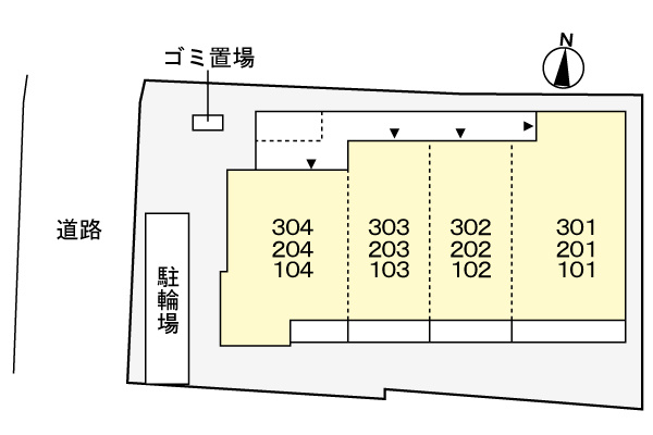グロブナーコート丹波口の区画図