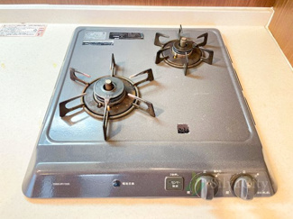 【キッチン】 | サンハイツ落合 | 2口ガスコンロ