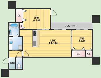 【間取り】 | O-crest池田桃園