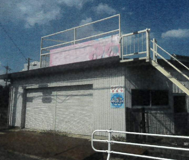 守山市今浜町の倉庫の外観