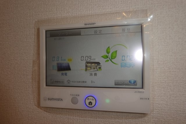 倉敷市中央２丁目のアパートの設備|太陽光発電メーター