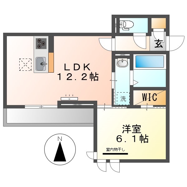 セイル吉備の間取り