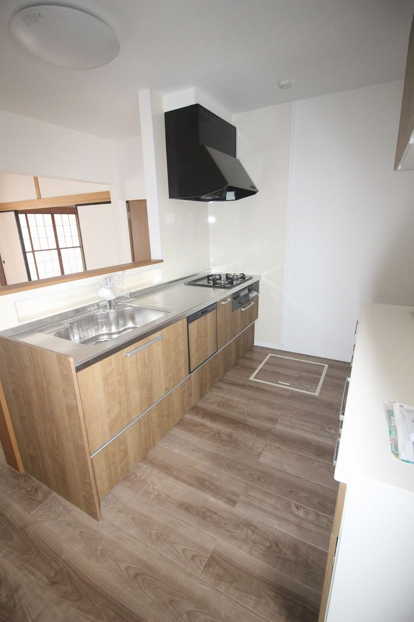 小山市喜沢のキッチン|キッチンです、新品交換済み！