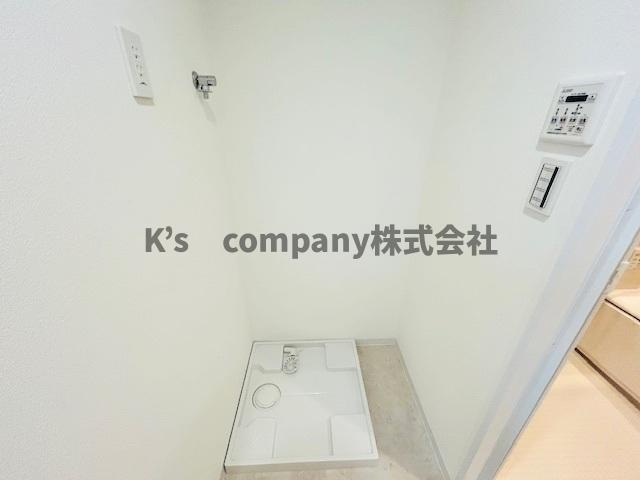 茅ヶ崎市赤羽根　ライオンズマンション湘南茅ヶ崎の脱衣所|洗濯機スペース◇