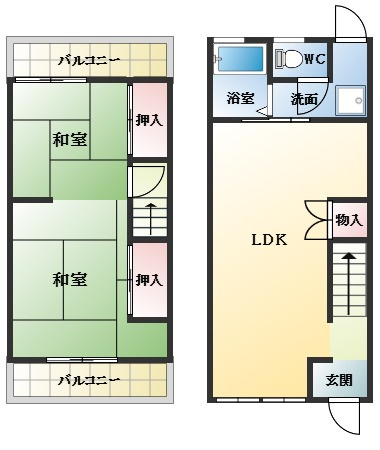 【間取り】 | 安堂町テラス