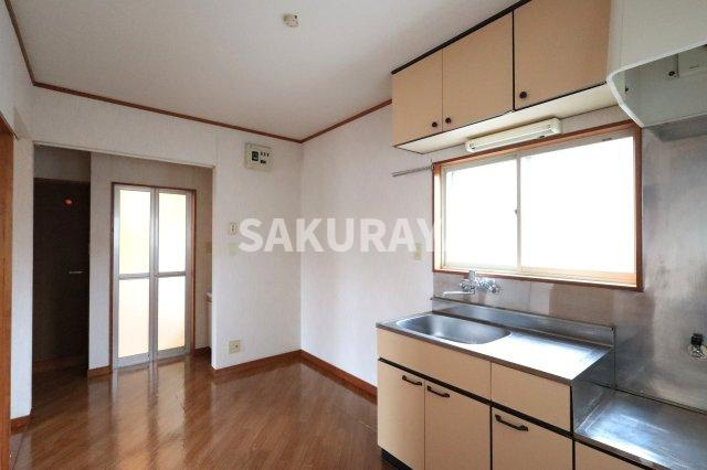 根岸コーポB棟（福居町）のキッチン|2025年4月撮影。