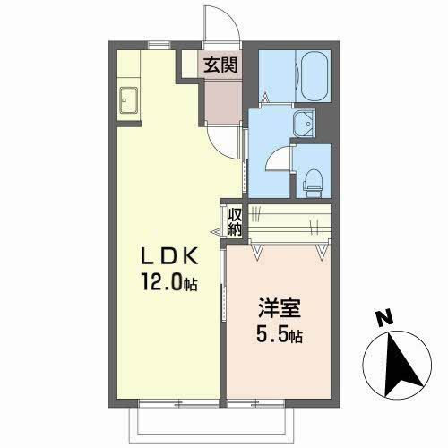 Ｓ．フラットAの間取り