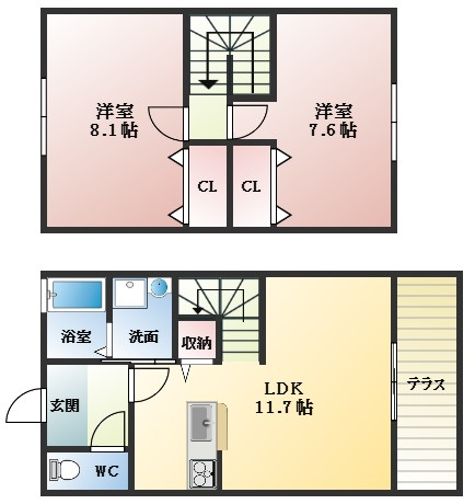 【間取り】 | ベル　ポスト