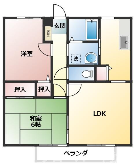 サンガーデン福本の間取り