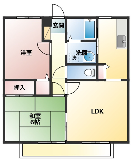 【間取り】 | サンガーデン福本