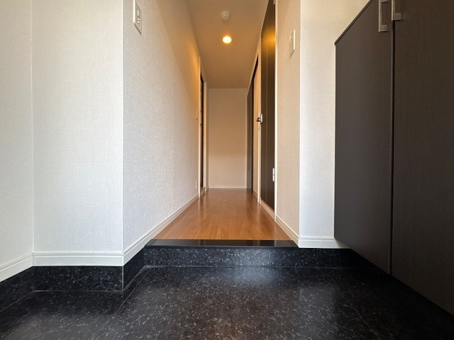 菊池郡菊陽町大字久保田のアパートの玄関