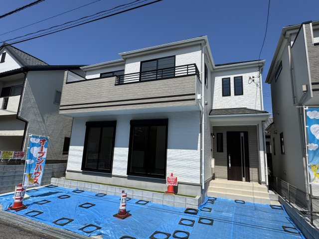 流山市東深井新築戸建（東深井Ⅲ）の外観|1号棟外観・完成済み内覧可能です！