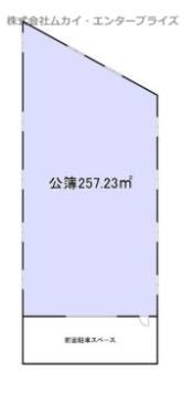 八幡市内里砂畠　貸工場の間取り|257.23㎡