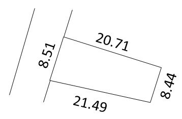 高柳2丁目住宅建設用地の土地図
