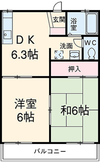 【間取り】 | グリーンハイツ宮路