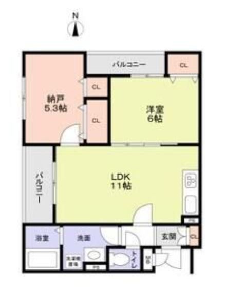 フォレストクリエオーレ大蔵海岸の間取り