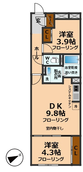 【間取り】 | グローリオシェルト杉並方南町