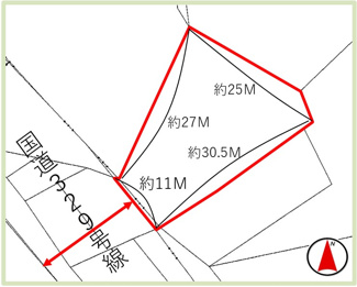 【区画図】 | 【土地】沖縄市大里2丁目（165.96坪）