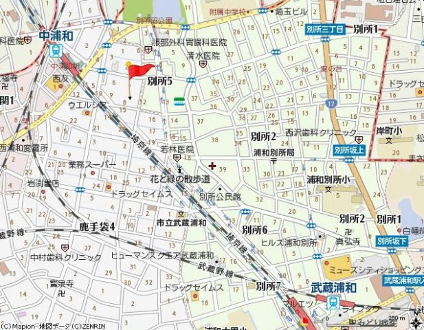 コーポ谷口の地図