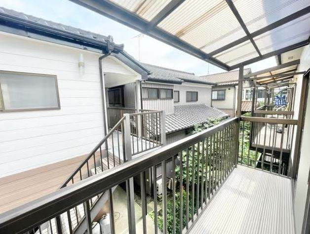 コーポさくらのバルコニー|陽当たり良好なバルコニーです