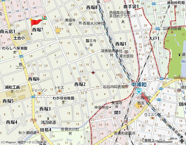 グリーンハイム中浦和Ⅰの地図|地図
