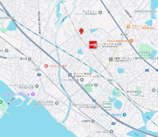 明石市魚住町西岡　未入居戸建の地図