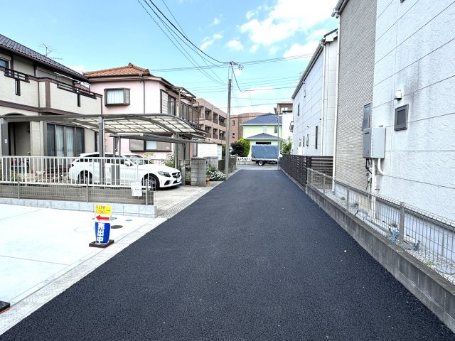 流山市こうのす台新築戸建の前面道路含む現地写真|南側前面道路
