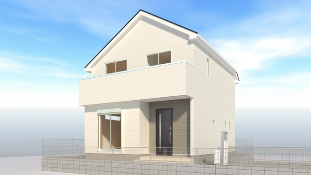 リナージュ名古屋緑区東神の倉3丁目24-1期　全4棟　新築戸建の外観パース|外観パースです