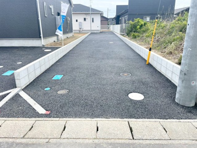 【駐車場】 | 神栖市日川2号棟 | 祝完成！ご見学はお気軽に０４７６－３７－３８８８までお問合せ下さい！