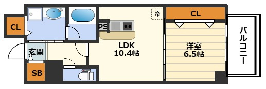 Y’sCourt 東梅田の間取り