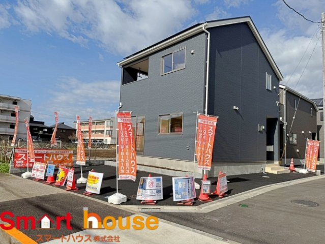 武蔵村山市中原　新築５棟の外観|スマートハウスにて現地案内会開催中！
平日でも即日ご案内できます！