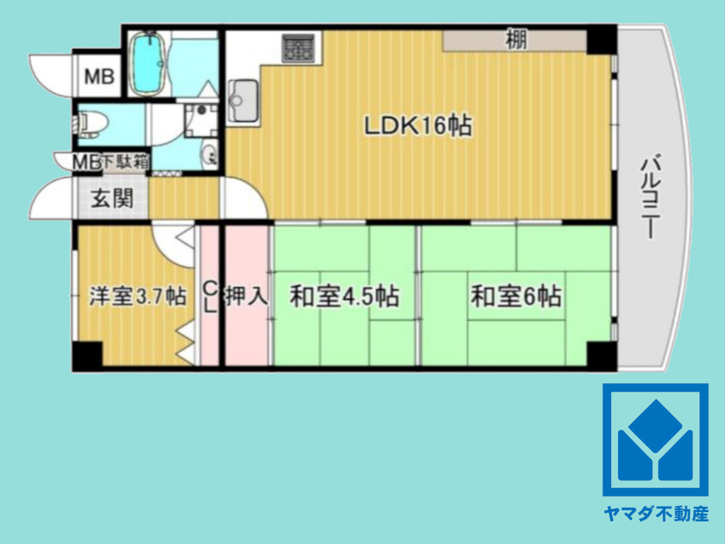 深草西浦住宅の間取り