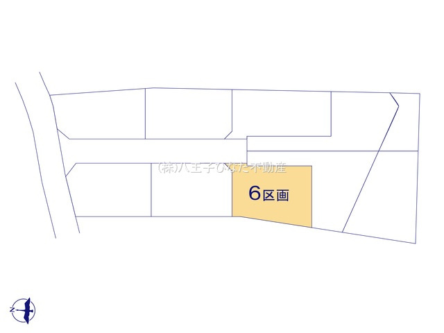 『八王子市土地』八王子市大谷町558-1【仲介手数料無料】の区画図|～仲介手数料無料☆八王子ひなた不動産～八王子市大谷町　売地
