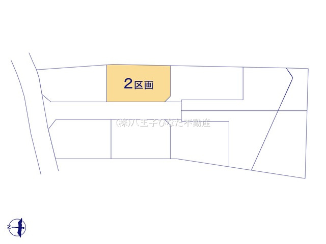 『八王子市土地』八王子市大谷町558-1【仲介手数料無料】の区画図|～仲介手数料無料☆八王子ひなた不動産～八王子市大谷町　売地
