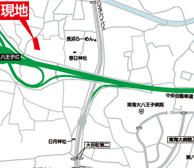 祝成約済み　八王子市　大谷町　売地　２期の地図|～仲介手数料無料☆八王子ひなた不動産～八王子市大谷町　売地
