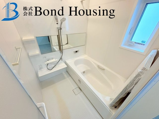 南西向きで日当たり良好　タマホーム施工　金ケ崎　3号棟の浴室