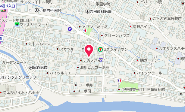 祝　成約済み　八王子市　暁町１丁目　中古戸建ての地図|～仲介手数料無料☆八王子ひなた不動産～八王子市暁町　中古戸建て