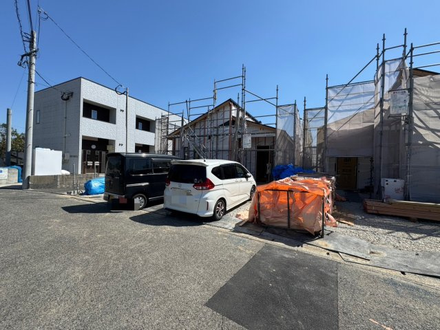 ーBloomーブルームー小倉南区上葛原2丁目1期　【小倉南区　新築戸建て】の外観|現地撮影　2025,4,7　ーBloomーブルームー小倉南区上葛原2丁目1期　【小倉南区　新築戸建て】