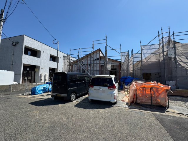 ーBloomーブルームー小倉南区上葛原2丁目1期　【小倉南区　新築戸建て】の外観|現地撮影　2025,4,7　ーBloomーブルームー小倉南区上葛原2丁目1期　【小倉南区　新築戸建て】