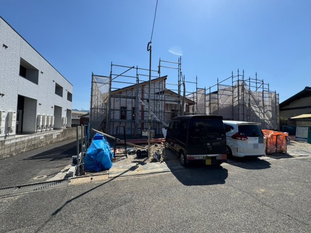 ーBloomーブルームー小倉南区上葛原2丁目1期　【小倉南区　新築戸建て】の外観|現地撮影　2025,4,7　ーBloomーブルームー小倉南区上葛原2丁目1期　【小倉南区　新築戸建て】