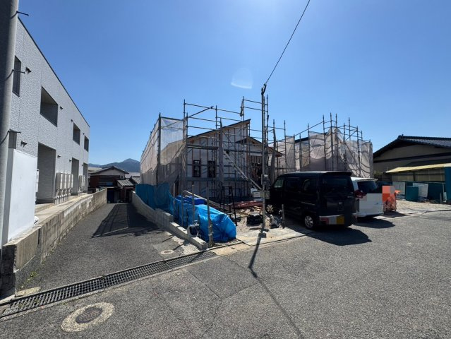 ーBloomーブルームー小倉南区上葛原2丁目1期　【小倉南区　新築戸建て】の外観|現地撮影　2025,4,7　ーBloomーブルームー小倉南区上葛原2丁目1期　【小倉南区　新築戸建て】