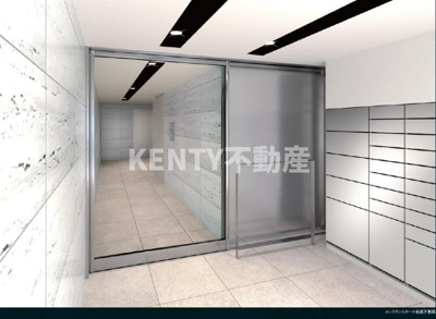【エントランス】 | PREMIUM CUBE 大森 TROIS | 落ち着いたエントランスです
