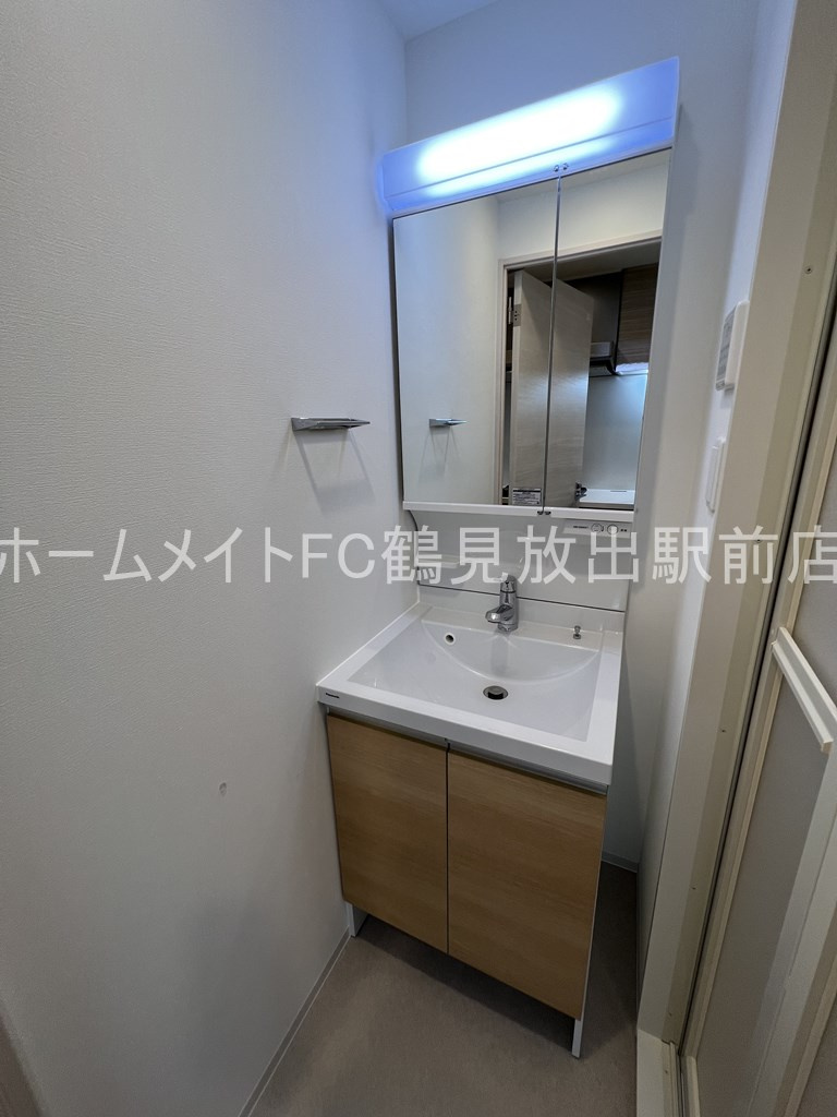 大阪市城東区鴫野東２丁目の賃貸マンションの独立洗面台